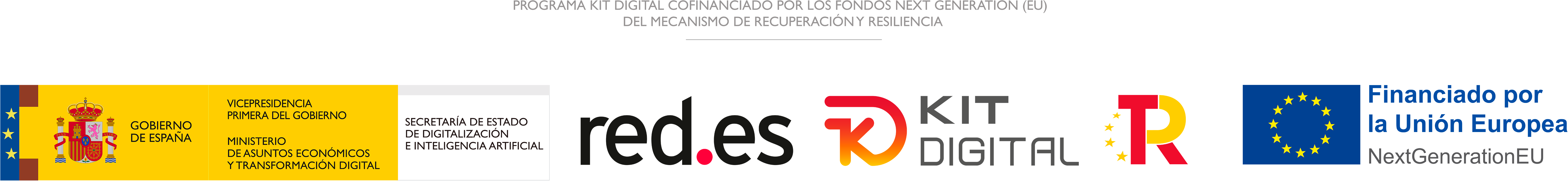 Grupos de logotipos y certificado de Kit Digital